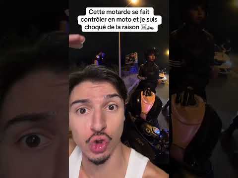 Cette motarde se fait contrôler en moto pour excès de lenteur #moto #motard #bikelife