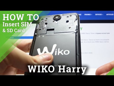WIKO Harry – Insert SIM & SD Cards
