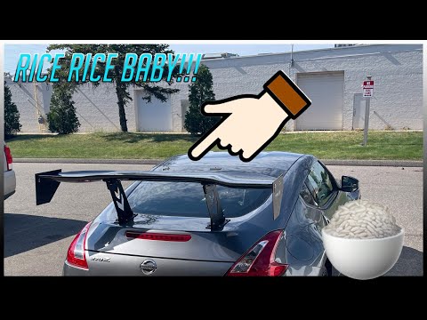 CARBON FIBER WING INSTALL!! 370Z NRG UNIVERSAL CARBON FIBER WING UNBOXING AND INSTALL
