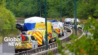 7 people killed, including 2 police, in wrong-way crash on UK highway