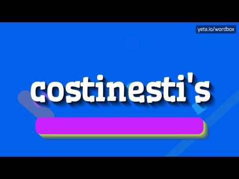 HOW TO PRONOUNCE COSTINESTI'S? #costinesti's