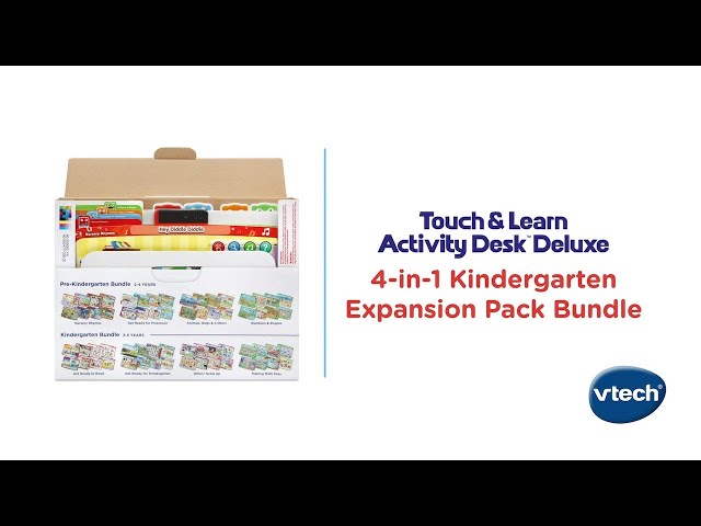 Vídeo relacionado con VTech Touch & Learn Activity Desk Deluxe 4-in-1 Preschool Bundle Expansion Pack I for Age 2-4