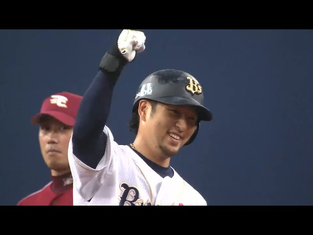 【5回裏】粘って粘って逆転打!! バファローズ・中島 2点タイムリー2ベース!! 2015/5/12 Bs-E