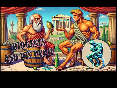 Diogenes and his pupil The Silent Movie