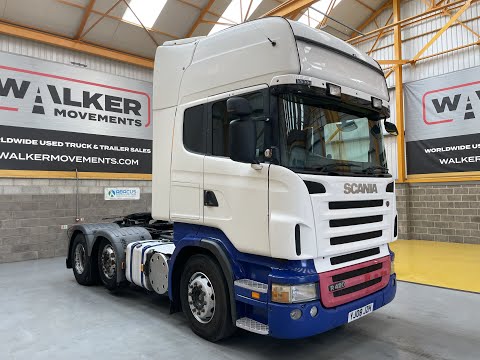 New In Stocklist For Sale: SCANIA R480 TOPLINE 6X2 TRACTOR UNIT – 2008 – YJ08 JZH
