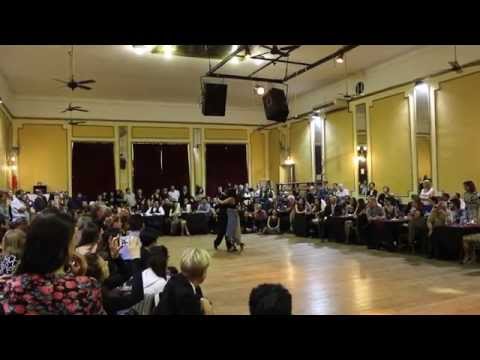  Maria Ines Bogado  and  Sebastian Jimenez  are  dancing  to  a  tango