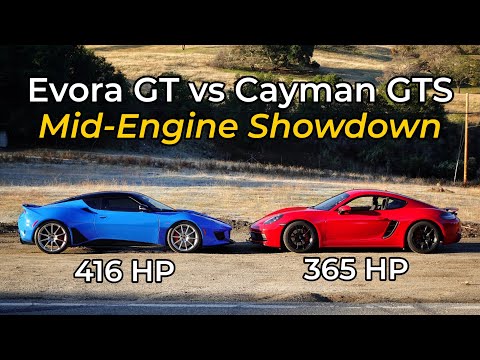 Lotus Evora GT vs Porsche 718 Cayman GTS - Head to Head Review!