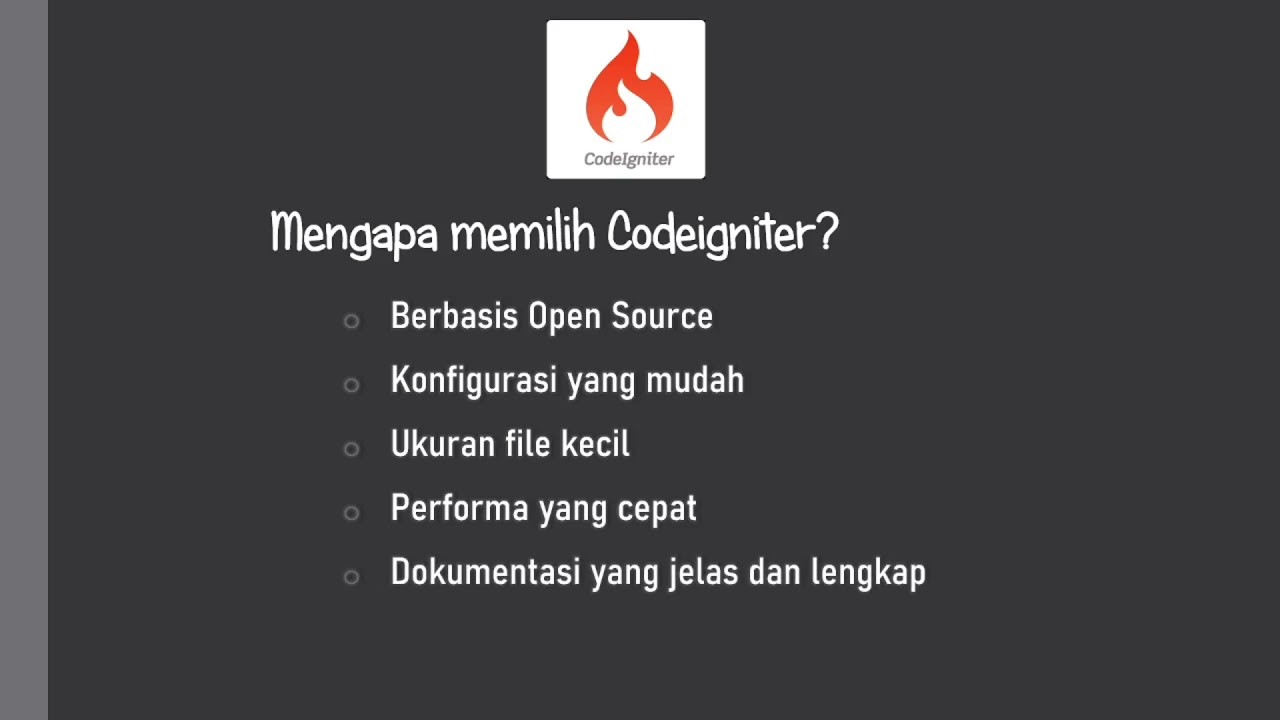 Tutorial Pemula#1. Pengenalan Framework Codeigniter