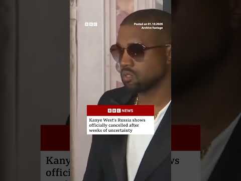 Kanye West's Russia shows officially cancelled after weeks of uncertainty. #BBCNews