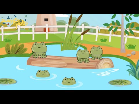 ترانه‌های کودکانه | ۵ تا قورباغه تیز  | Farsi Persian Kids Songs | Five little speckled frogs