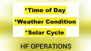 VHF/UHF vs HF OPERATIONS | HAM RADIO BASICS