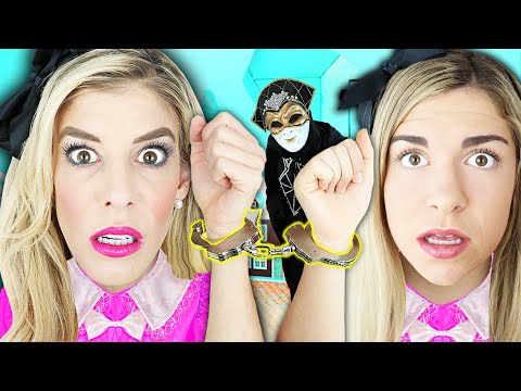 24 Hours Handcuffed to Twin inside Giant Dollhouse in Real Life! | Rebecca Zamolo