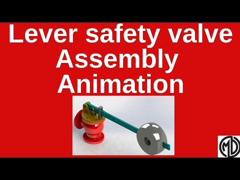 Lever safety valve Assembly animation #animation#engineering drawing Video