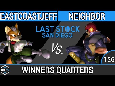 LSSD 126 - EastCoastJeff (Fox) vs. Neighbor (Falcon) - SSBM Quarters - Smash Melee