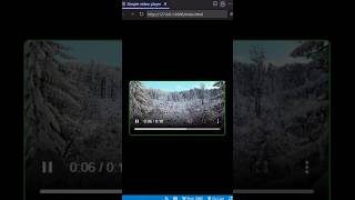 Video player HTML CSS 🔥 #htmlcss #webdesign #coding #shorts #shortfeed
