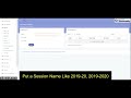 How To add Session in SPDTG School Management Software? - SPDTG School Management Software Demo
