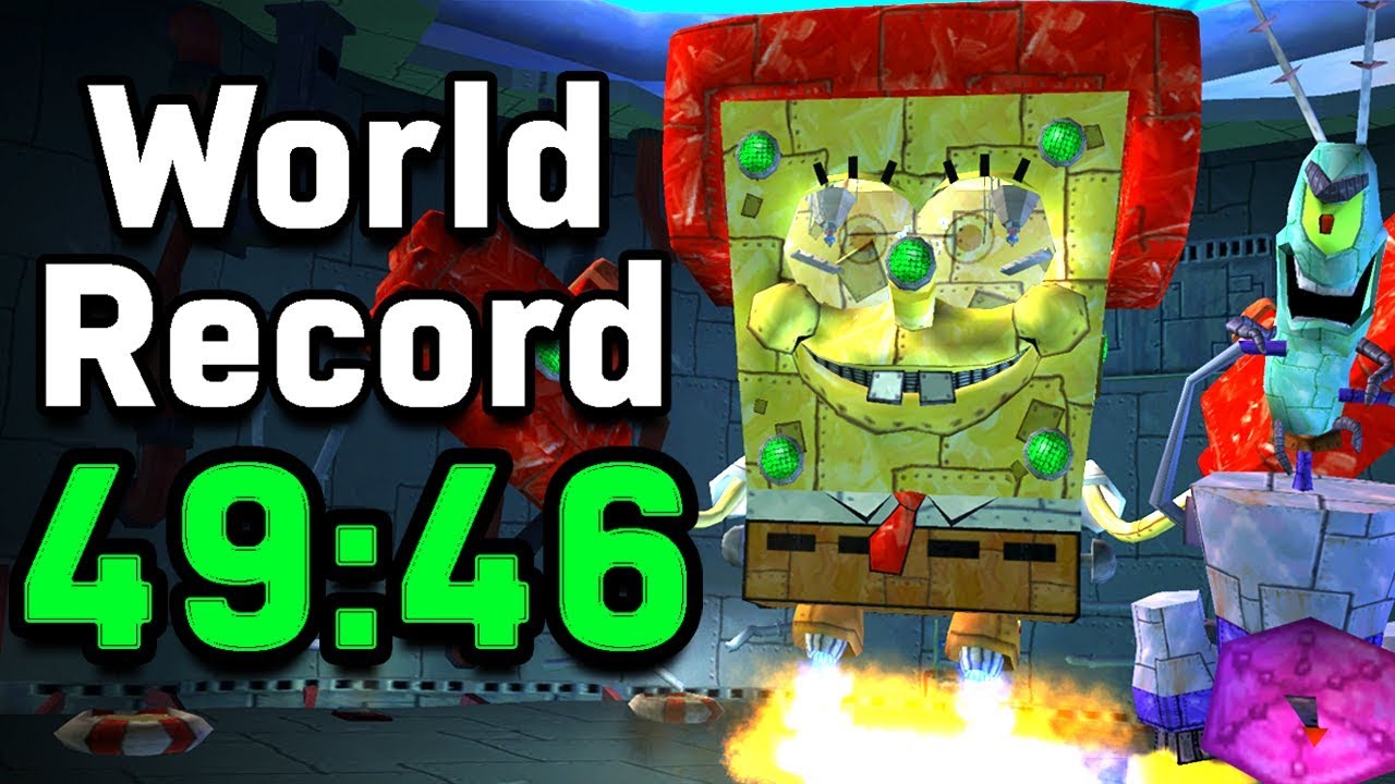 Battle for Bikini Bottom Completed in Under 50 Minutes! (Any% Speedrun World Record) - YouTube