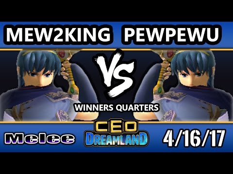 CEO Dreamland 2017 SSBM - Fox MVG | Mew2King (Sheik/Marth) Vs. CLG | PewPewU (Marth) Smash Melee WQ