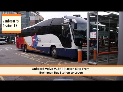 Onboard Volvo B13RT Plaxton Elite From Buchanan Bus Station to Leven Bus Station