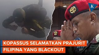 Download lagu Detik-detik Anggota Kopassus Selamatkan Prajurit Filipina yang Pingsan di Udara mp3
