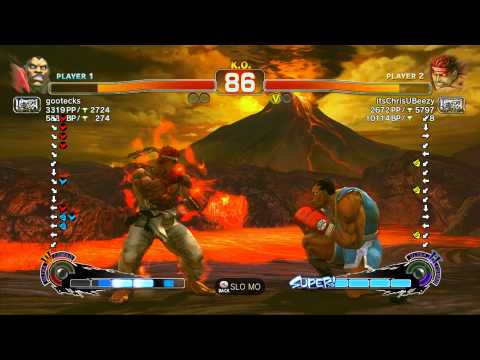 USFIV~ Balrog (gootecks) vs.  EviL Ryu (itsChrisUBeezy) HD