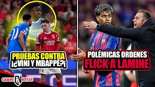 ¿Contundente prueba vs Vini y Mbappé?|Polémicas órdenes de Flick a Lamine|Giro en futuro de Julián