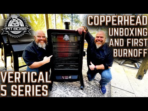 HAVE YOU WANTED A VERTICAL SMOKER?? UNBOXING THE PIT BOSS COPPERHEAD 5 SERIES VERTICAL PELLET SMOKER