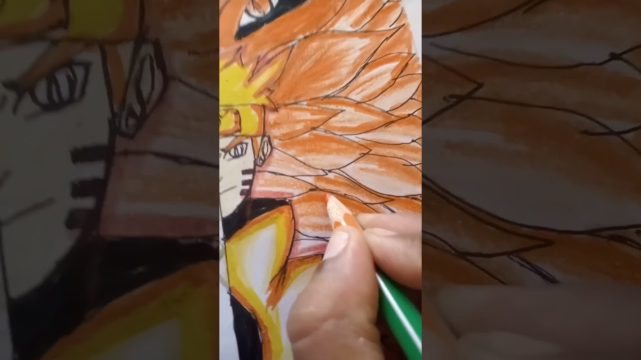 Naruto With Kurama drawing 🥺👍😃