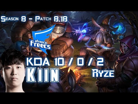 AFs Kiin RYZE vs GANGPLANK Top - Patch 8.18 KR Ranked
