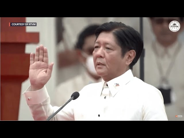 WATCH: Ferdinand Marcos Jr. sworn in as 17th president of the Philippines