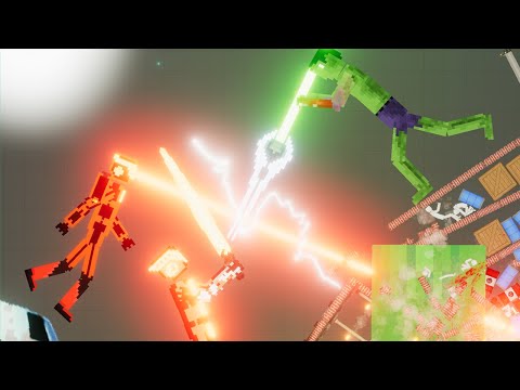Invasion of Hi-tech Soldiers on Lava Map - People Playground 1.20