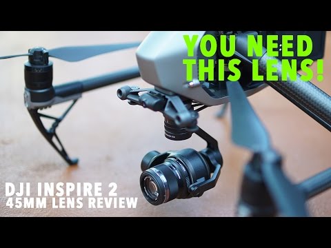 DJI INSPIRE 2 45MM Lens Review YOU NEED THIS LENS!