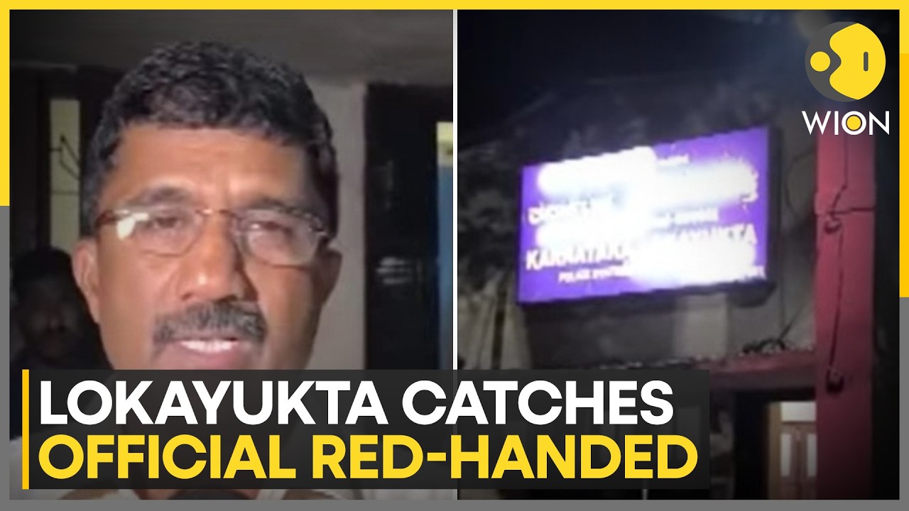 Karnataka Lokayukta Catches Official Seeking Bribe | WION News