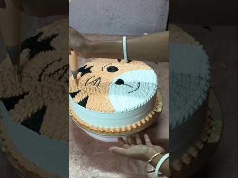 Mahendra tiger cake🤩|#shortsfeed#short#shorts#shortvideo#shortsviral#cake#ytshortsindia#ytshorts