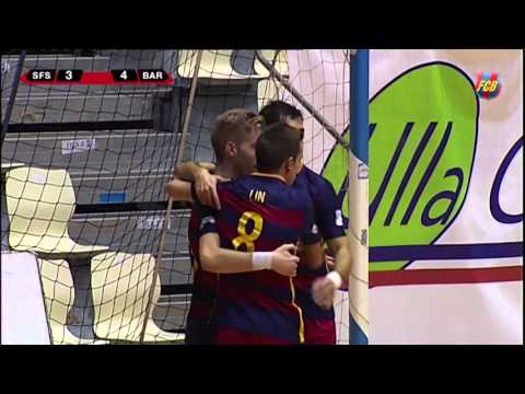 [HIGLIGHTS] FUTSAL: Santiago Futsal - Barça Lassa (4-7)