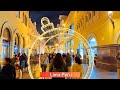 CHRISTMAS Market Decorated Lights Walk Lima Peru 2024 4K Miraflores