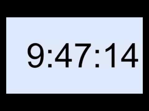10 часов тиканье часов