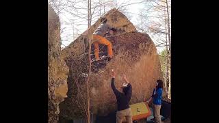 Video thumbnail of 眠った風直上, 5級 (5). 瑞牆 (Mizugaki)