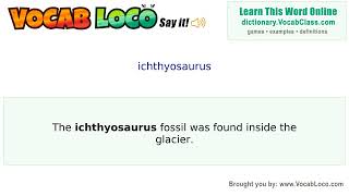 Video thumbnail for ichthyosaurus