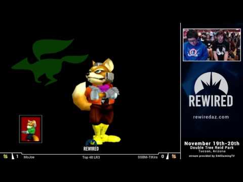 Rewired 2016 Melee Singles Top 48 LR3 - MoJoe (Fox) vs SSBM-T|Kira (Fox)