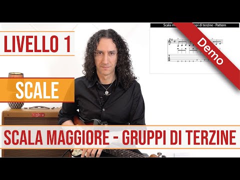 Scala maggiore - Gruppi di terzine - Demo