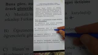 7. Sınıf Sosyal Bilgiler 1. Ünite 1. Kazanım Yeni Nesil Soru