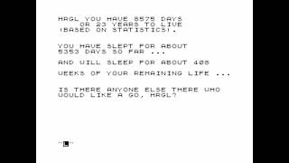 Days of Our Lives for the ZX81
