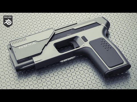 How To Make a Sci-Fi Gun in Blender!