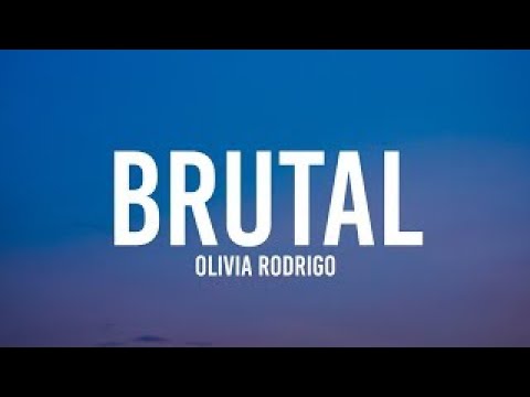 Olivia Rodrigo - brutal (Lyrics)