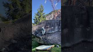 Video thumbnail of Problem M (Boulder 1, La Curva), 5c. Val Daone