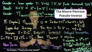 The Moore Penrose Pseudo Inverse