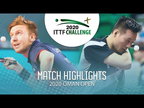 Florent Lambiet vs Wang Yang | 2020 ITTF Oman Open Highlights  (R16)