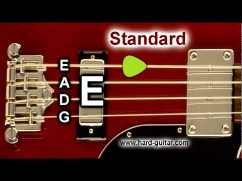 Bass Guitar Tuner - E Standard Tuning (E A D G) 4 Strings