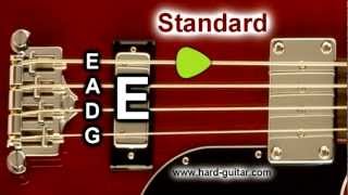 Bass Guitar Tuner - E Standard Tuning (E A D G) 4 